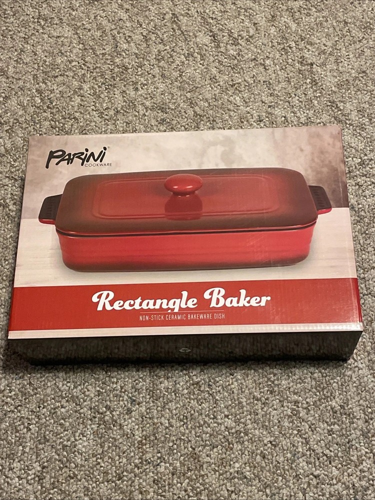 Parini Cookware Rectangle Baker Non-stick Ceramic Bakeware Dish NEW