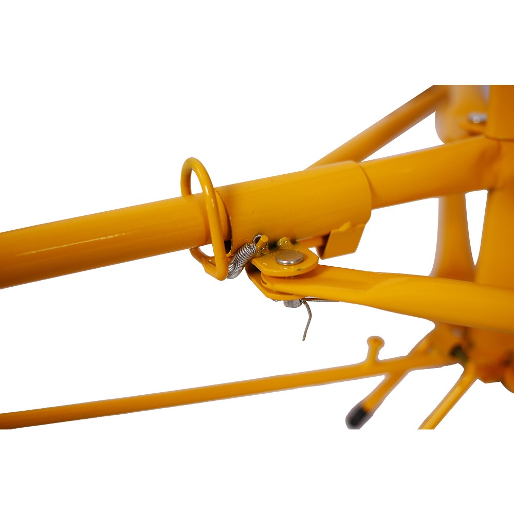 16Ft Drywall Rolling Lifter Panel Hoist Jack Lift 150LB w/ Lockable Wheels