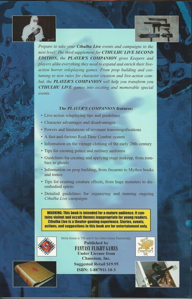Cthulhu Live Second Edition Value Pack - All 5 Books, Core Rules & Supplements