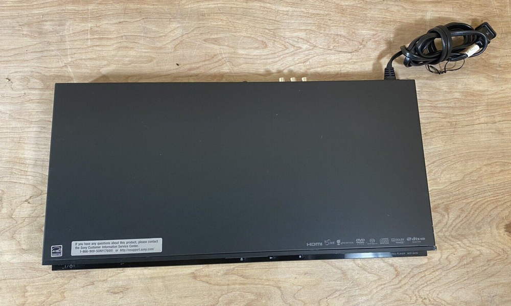 Sony BDP-S470 Blu-Ray Disc/ DVD Player - No Remote Tested