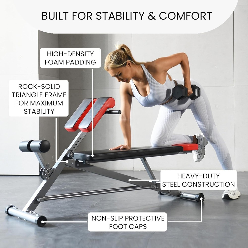 Multi-Functional Weight Bench for Full All-in-One Body Workout – Adjustable W...