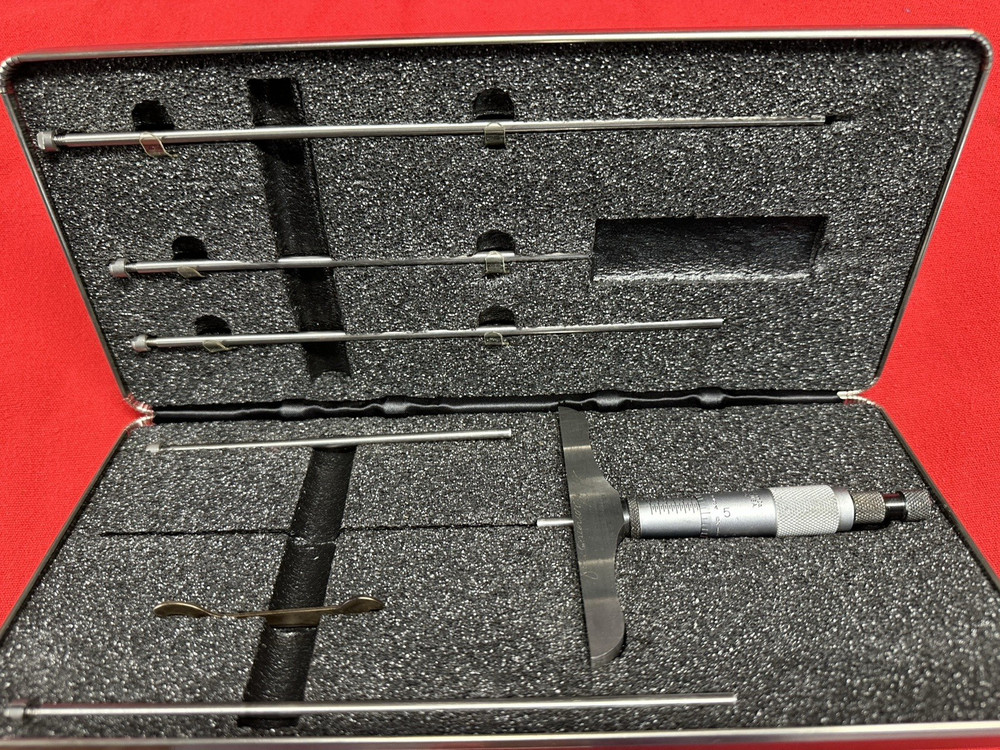 Starrett Depth Micrometer, No.445B-6RL 0”-6” Range *Unused?*