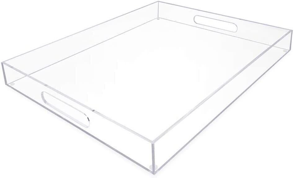 Isaac Jacobs Acrylic Tray with Cutout Handles