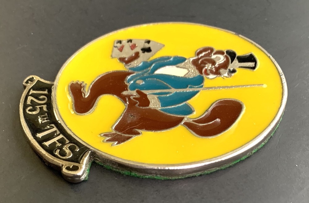125th Tactical Fighter Squadron Solid Metal Medallion-Plaque