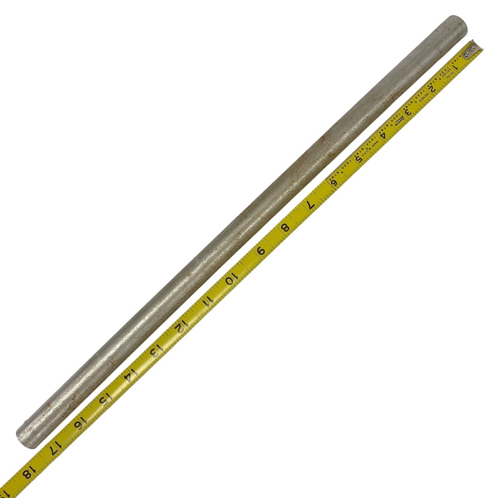 Steel Round Rod, 17.5 in Length, Silver