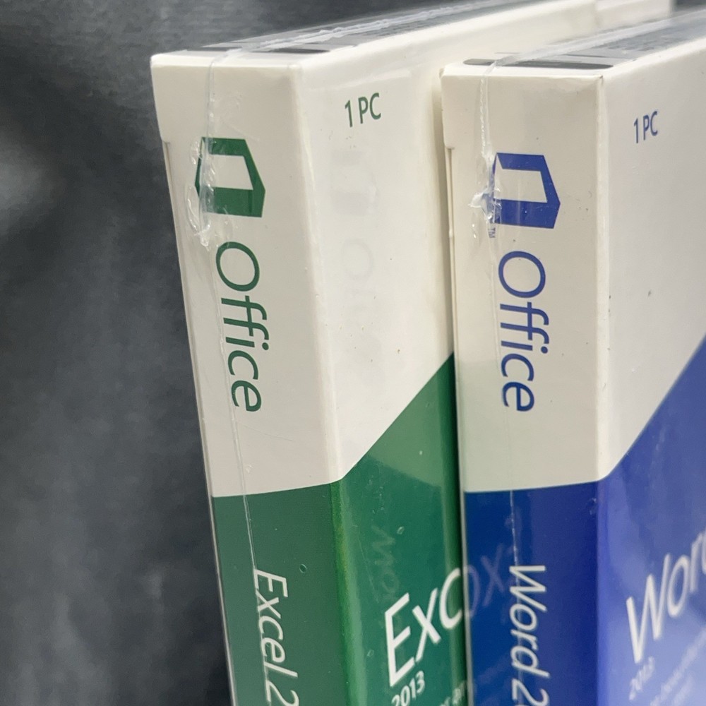 Microsoft Word 2013 & Microsoft Excel 2013 Key Cards In Sealed Boxes 1 PC