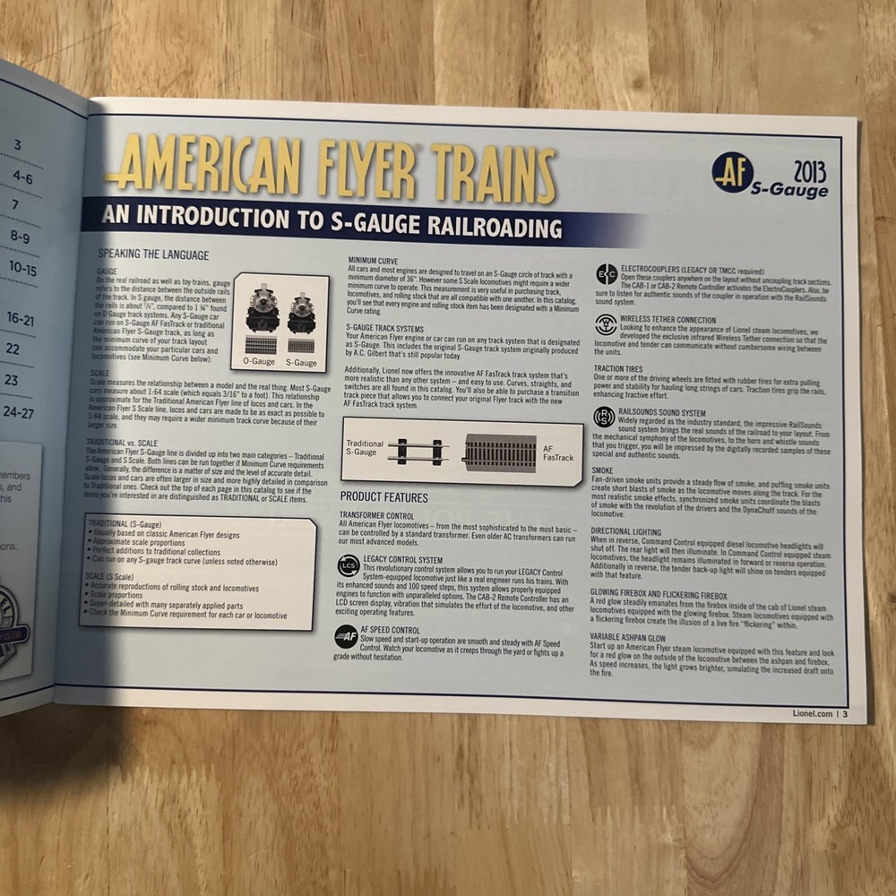 American Flyer 2013 Ready to Run Catalog – Model Train Collectible