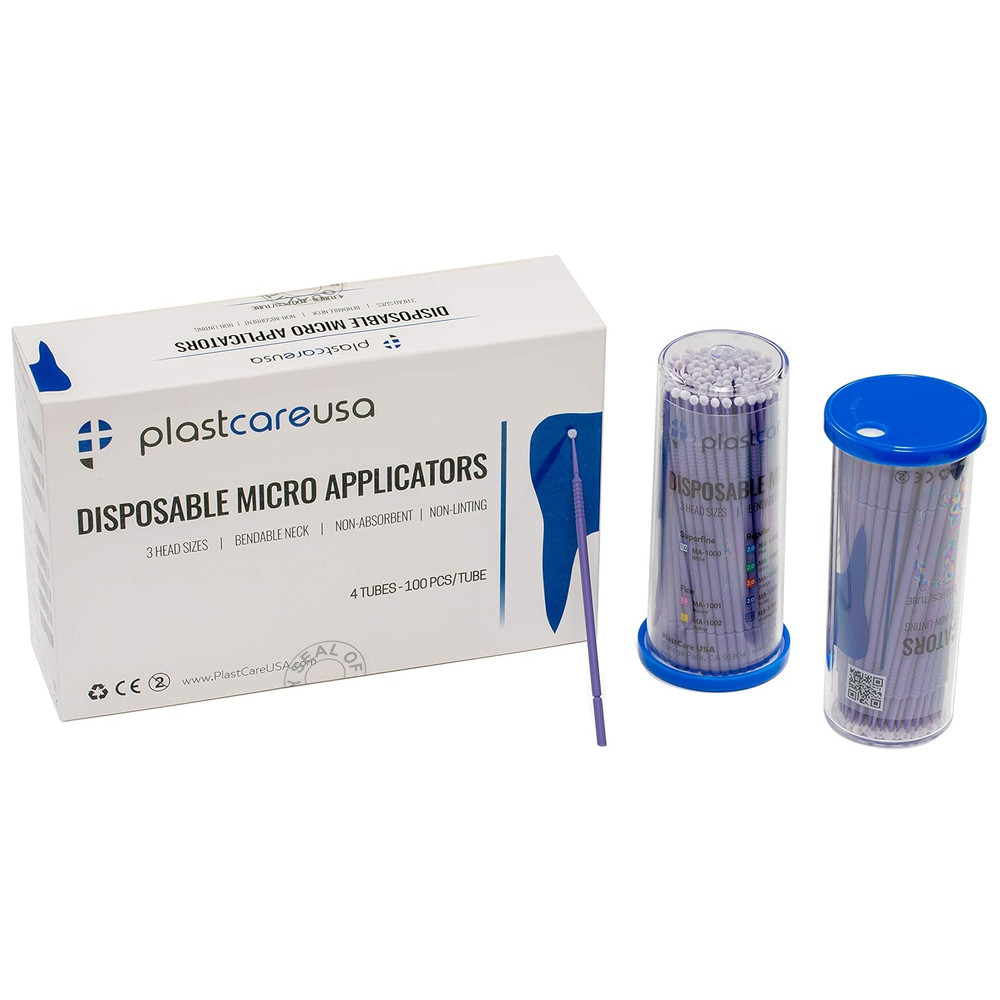 400 Regular Micro Applicator Brushes - Disposable Dental Microbrushes with Benda