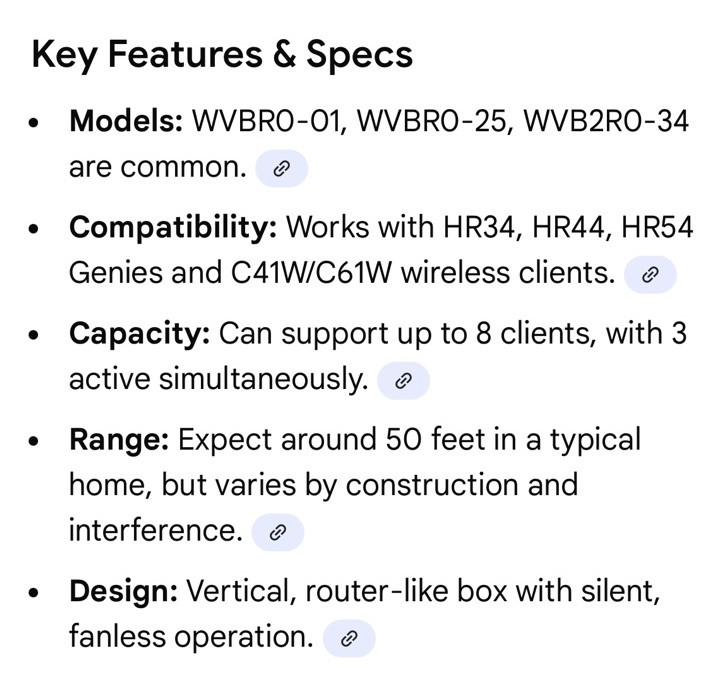 DirecTV Wireless Video Bridge w/ Power Source