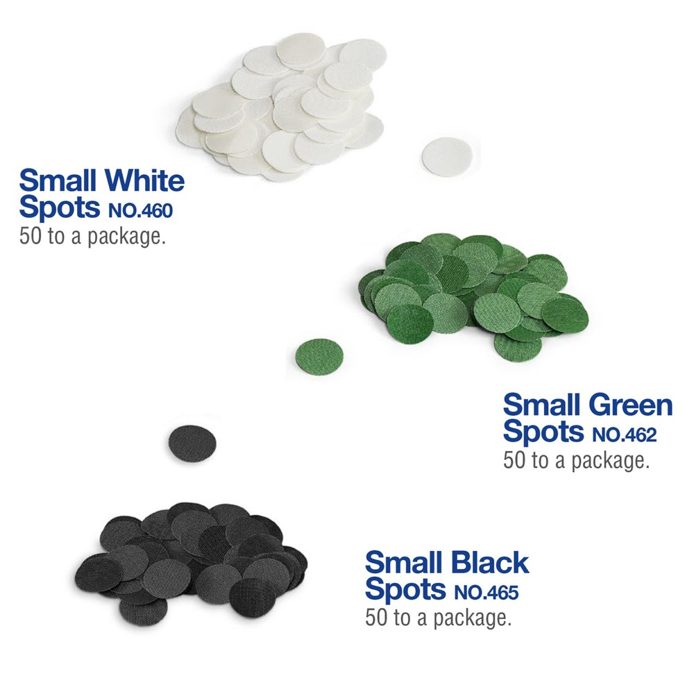Tweeten Small White Spots for Pool Billiard Table 50 pcs - 1/2" - Self-Adhesive