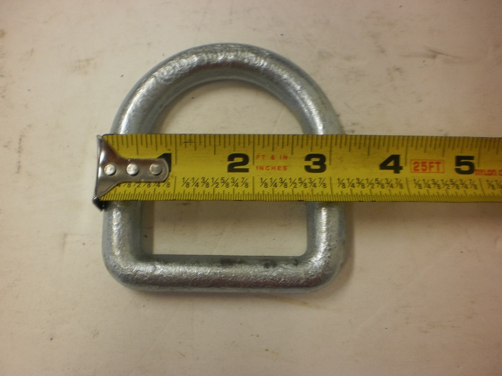 3/8" D Ring 5000# Weld On ATV Motorcycle Rope Tie Down Trailer Truck Car