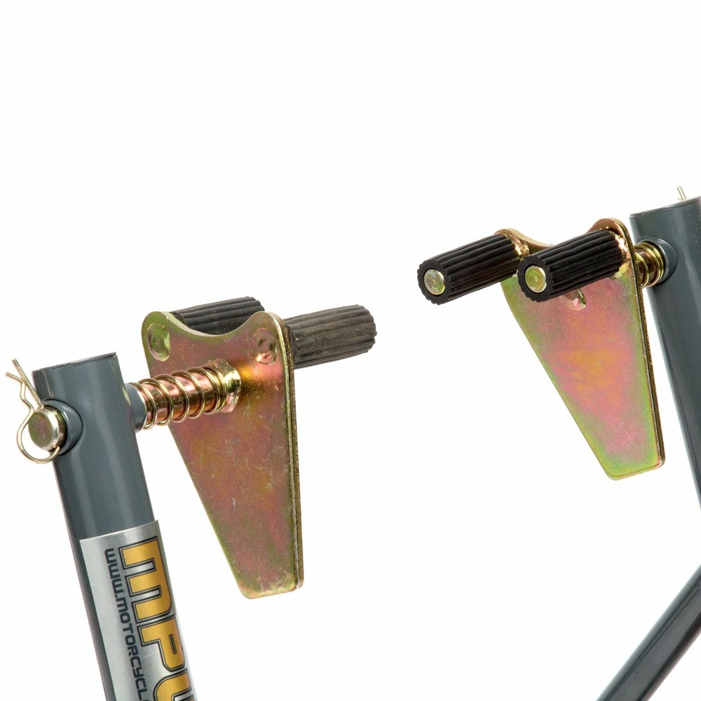 MPW Race Dept for Motorcycle Front Paddock Stand in Grey/Orange