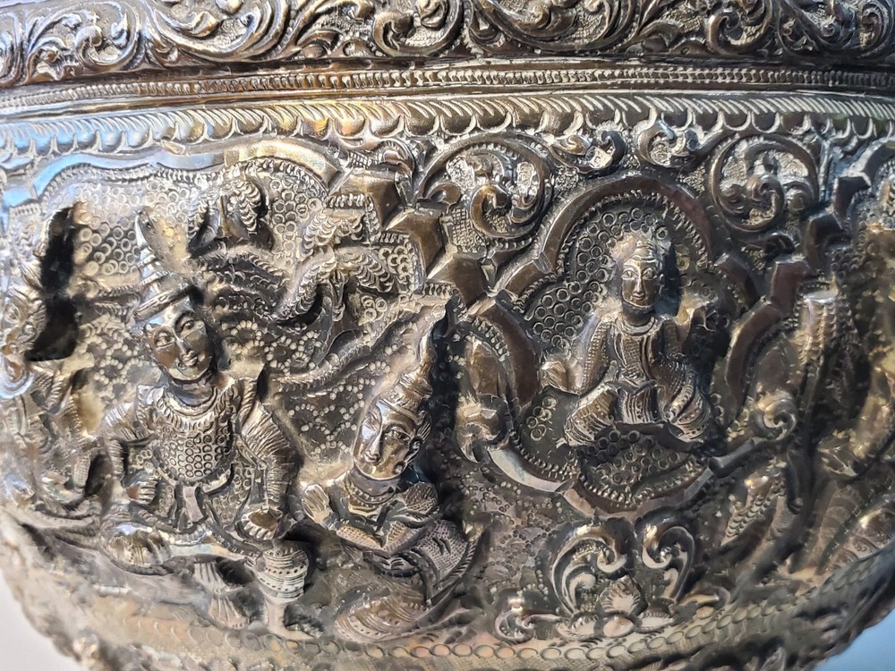burmese silver bowl