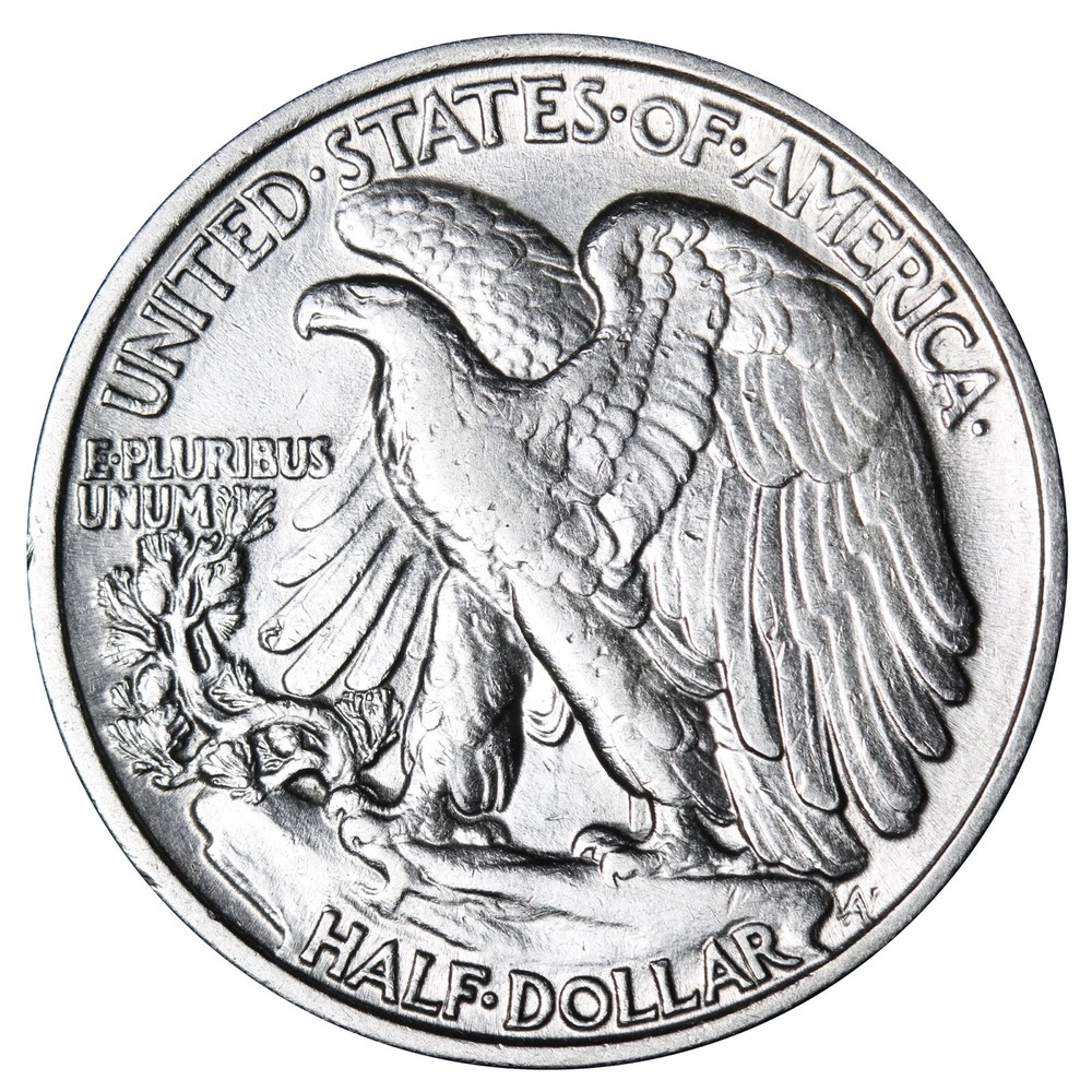 1937 Walking Liberty Half Dollar In AU Condition