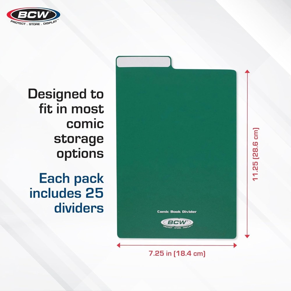 Effortless Organization with 25 Acid-Free Comic Book Dividers - Write-On Tabs