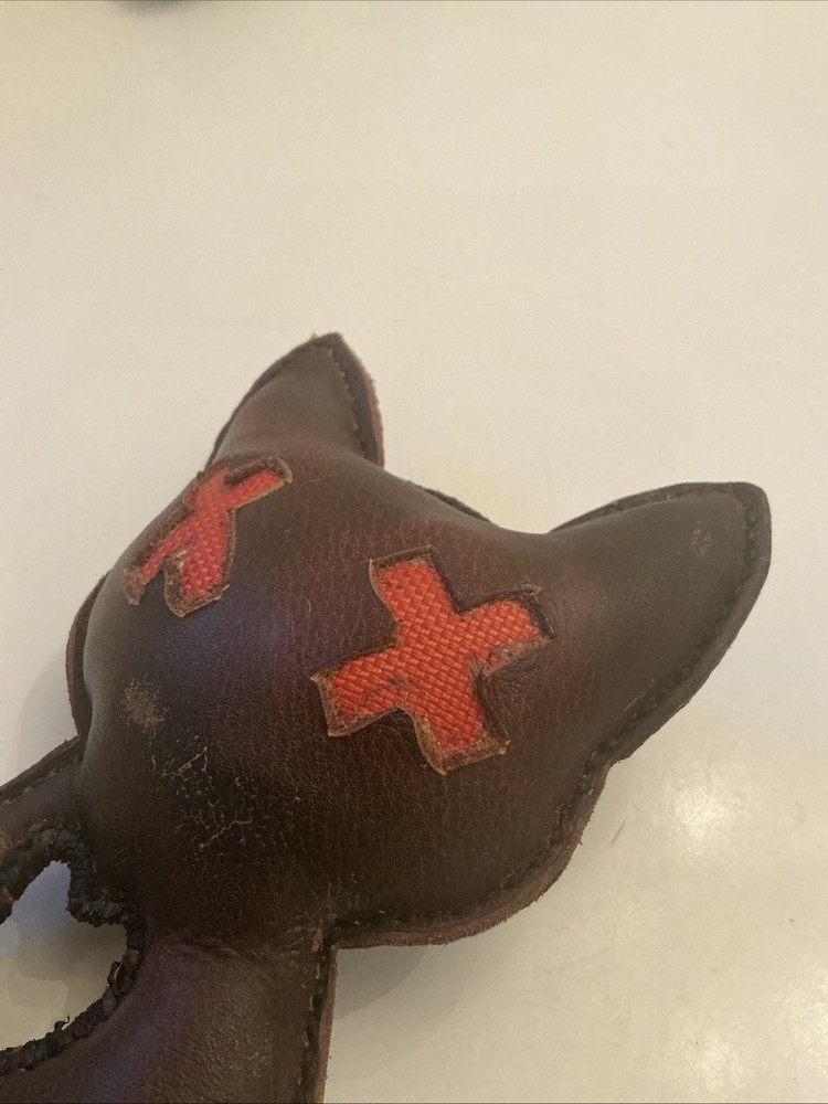 Handmade Leather Cat Voodoo Doll 7” Tall