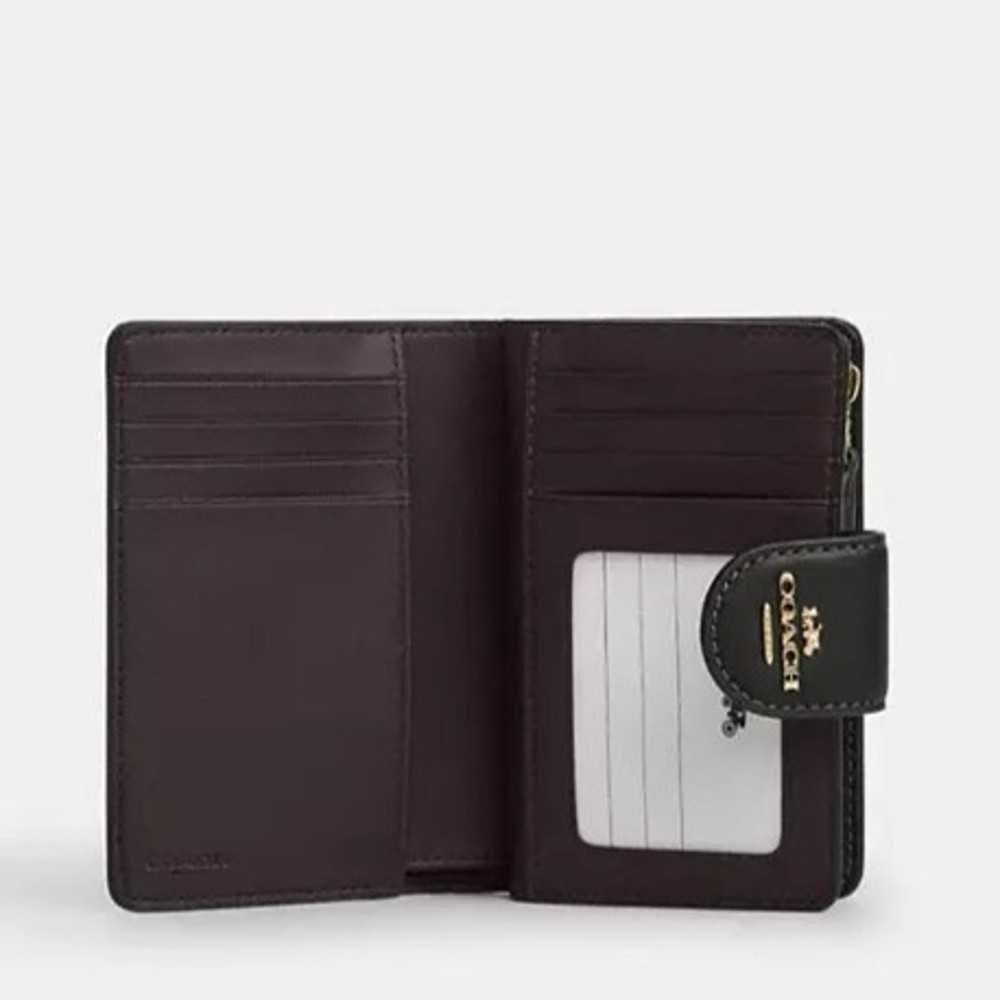 NWT ❤️ Coach Medium Corner Zip Wallet With Cherry Print