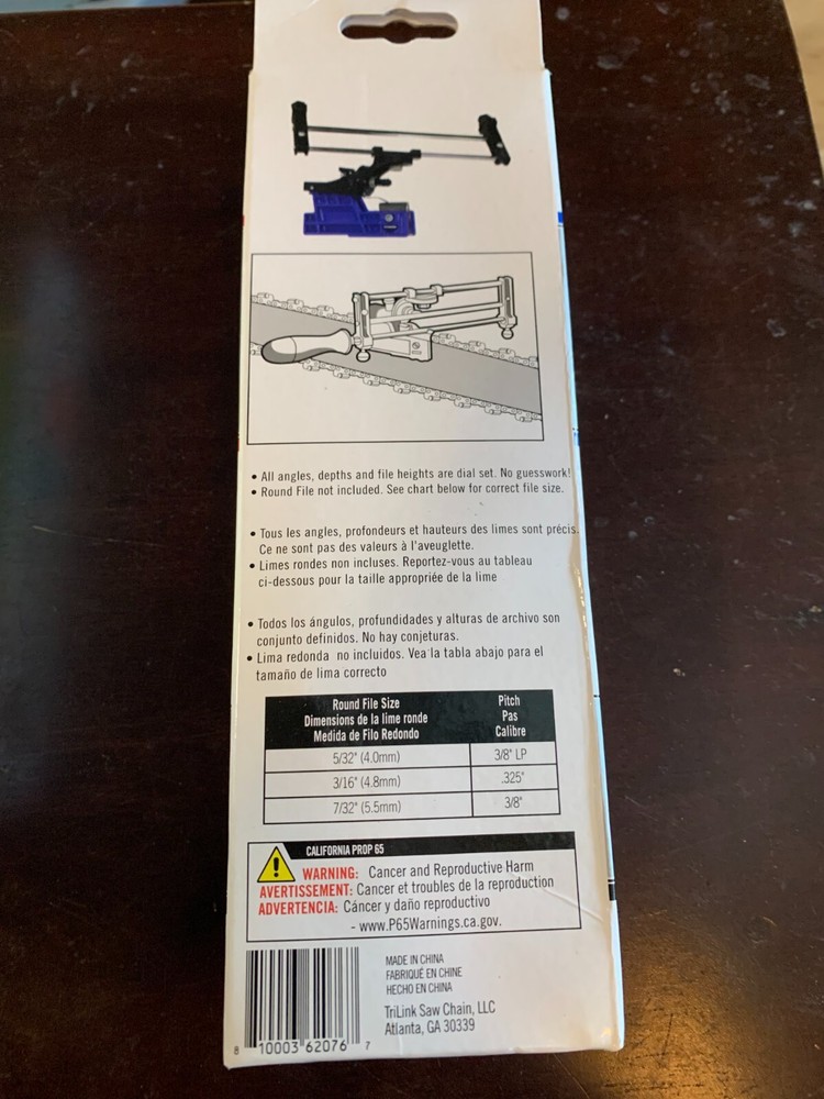 BAR MOUNTED CHAINSAW SHARPENER TriLink BMS2000TK New!