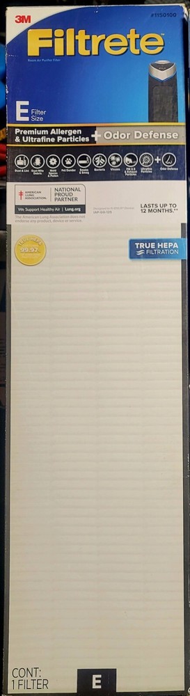 True HEPA Replacement Filter E Size, Compatible with Idylis IAP-GG-125 germguard