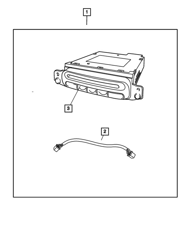 Genuine Mopar CD Changer - 6 Disc Player Kit 82208936