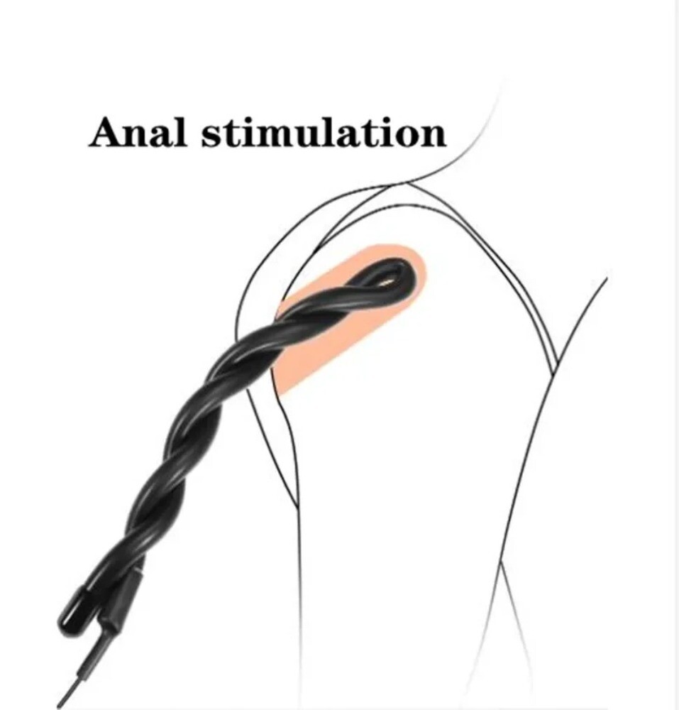 Electric E-Stim Penis Stretcher Enhancer Ball-Scrotum-Ring-Delay-Ejaculation Men