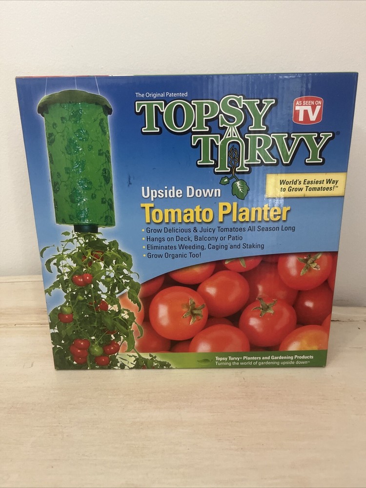 Topsy Turvy Upside Down Tomato Planter New Open Box