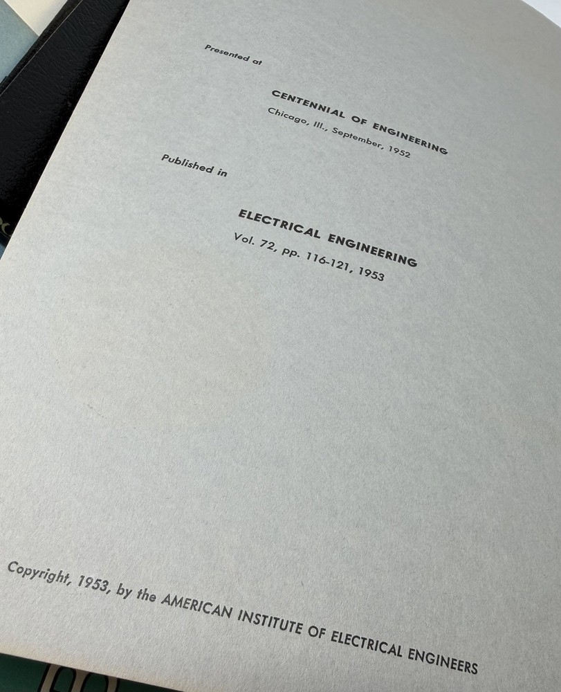 Bell Telephone System Technical Publication Computers 1953 Booklet History