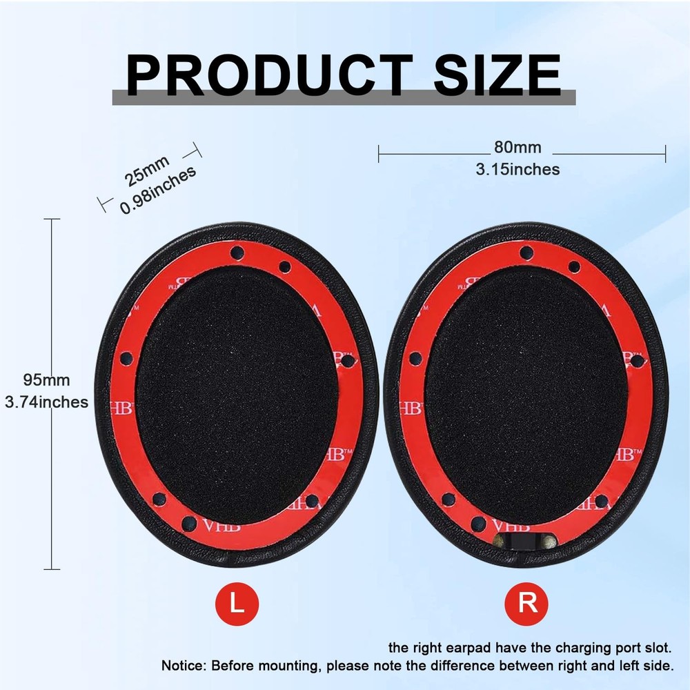 Replacement Ear Pads for Beats Studio 2 & 3 Wired & Wireless White