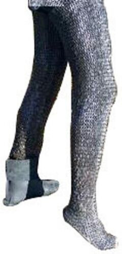 Round Riveted With Flat Warser Chain mail shirt 6 mm leggings