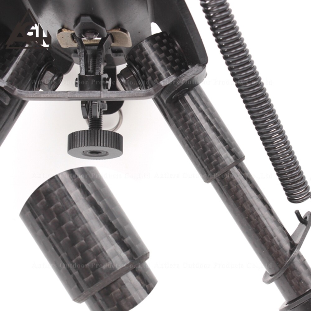 6" 9"13" Carbon Fiber Foldable Adjustable Spring Return Hunting Rifle Bipod