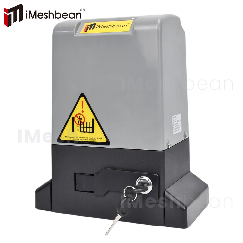 2000-5000LB Automatic Sliding Gate Opener Rack Driven w/2 Remotes &Complete Kit