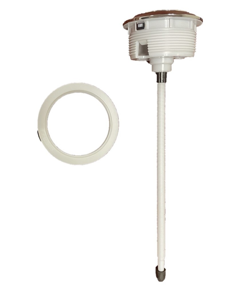 Toilet Push Button for Single Flush Valve, Chrome 58mm Button