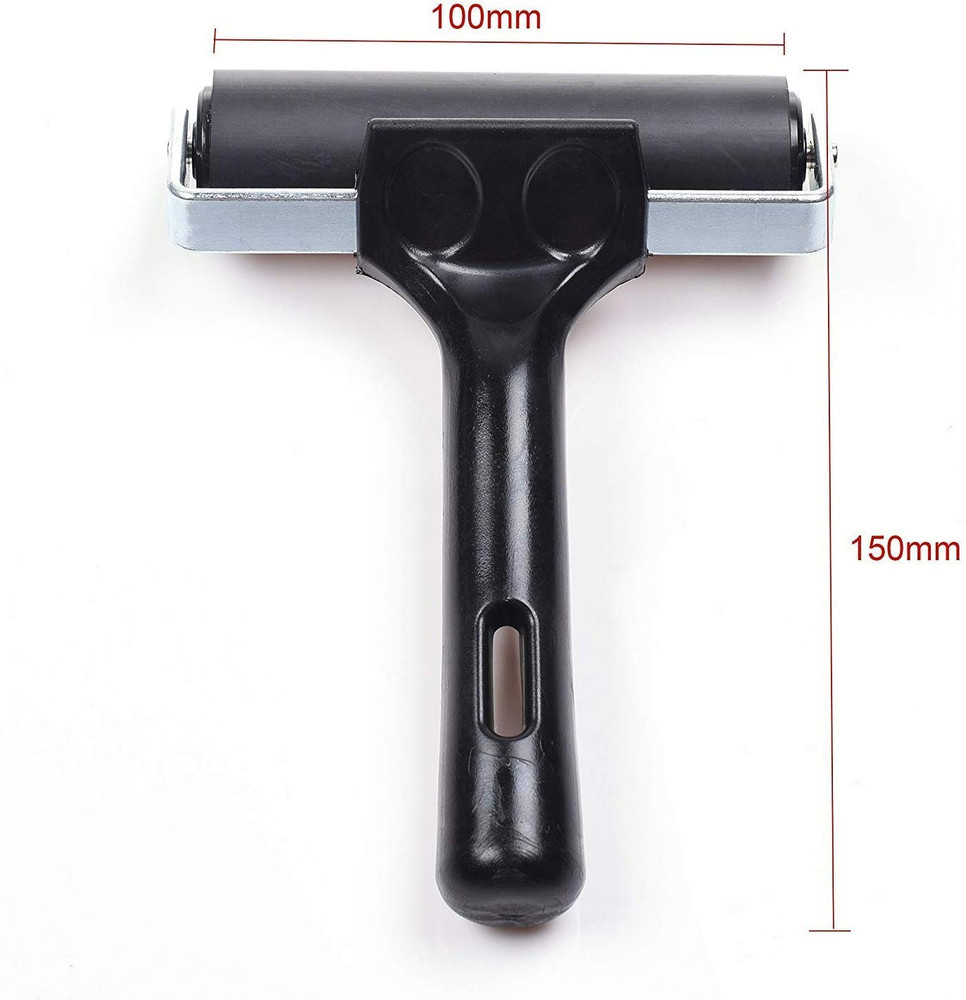 4-Inch Rubber Brayer Roller for Printmaking, Great for Gluing Application Also.
