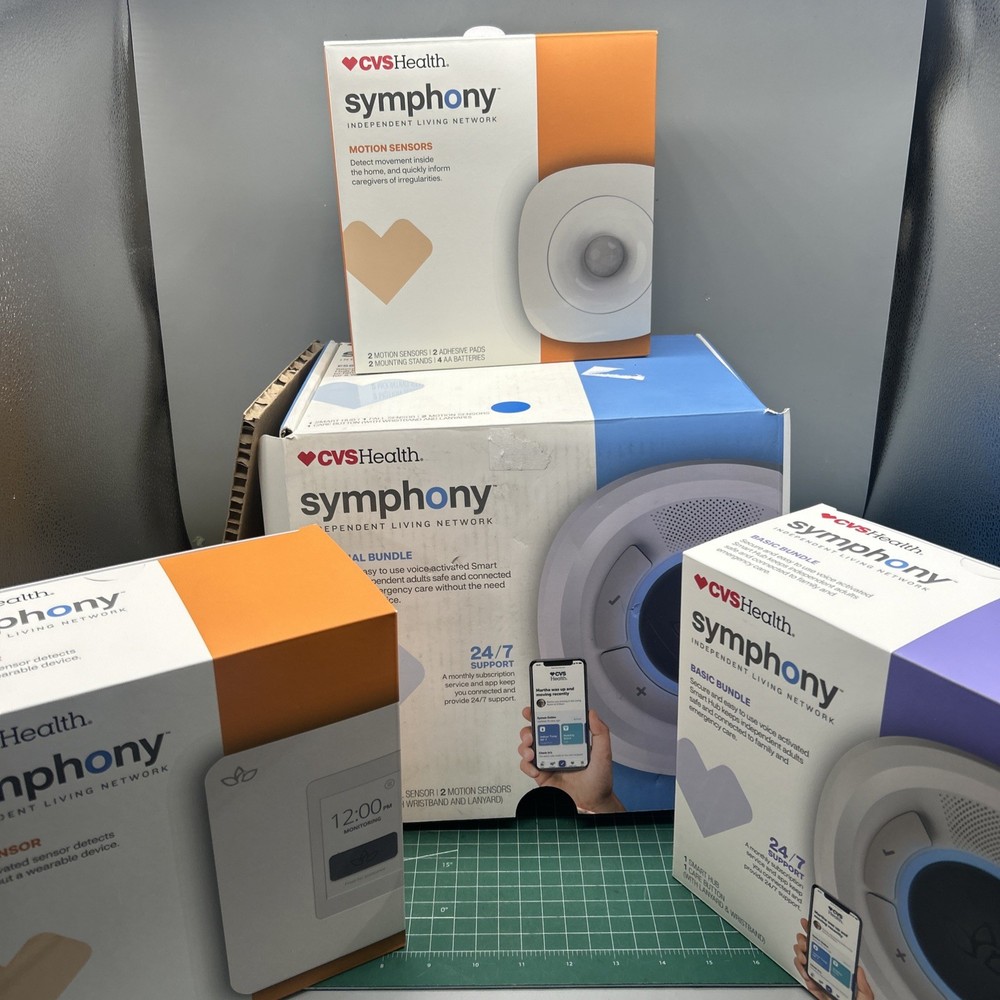Symphony Independent Living Network Basic Bundle Smart Hub Care Button New