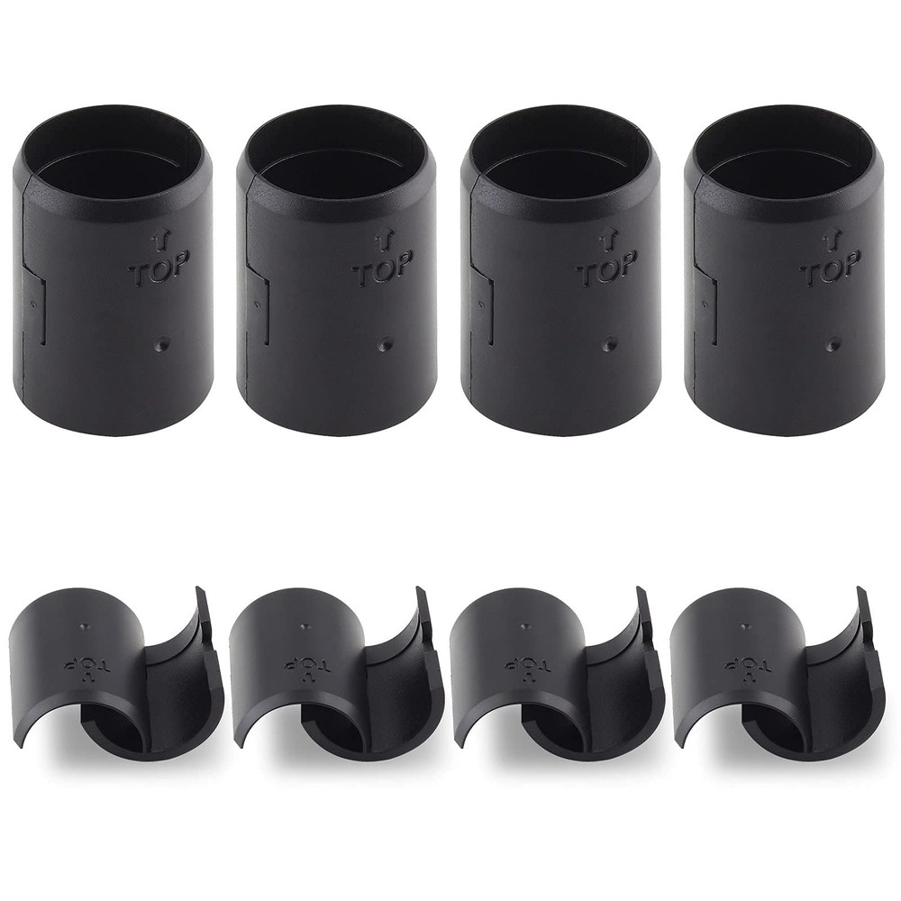 36 Pair(72 Piece) 7/8 Inch Wire Shelf Lock Clips, Shelving Plastic Clips Replace