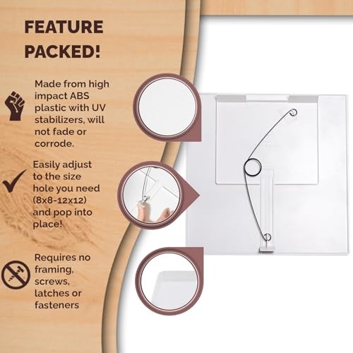 Adjustable Spring Access Panel 12"x12" Inches, for Drywall, Ceiling, 4 12x12