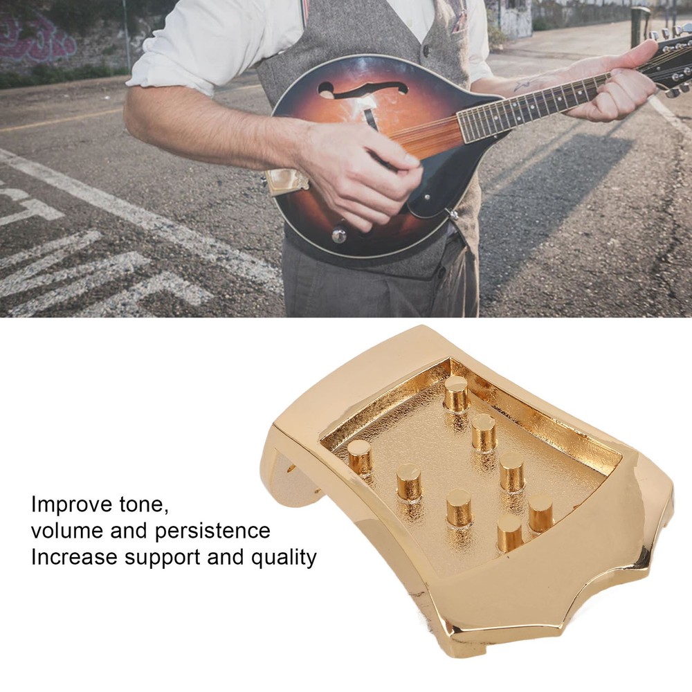 8 String Metal Mandolin Tailpiece For Improved Performance