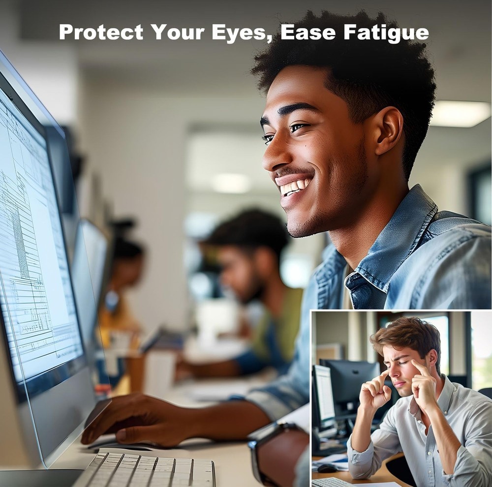 2 Pack Anti-Blue Light & Anti-Scratch Screen Protector Shield for 23, 23.6, 2...