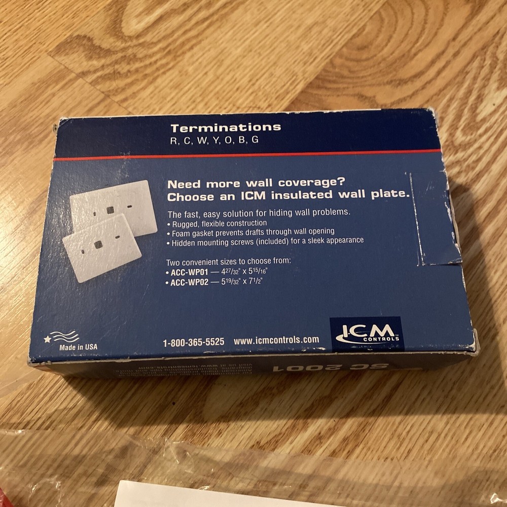 SC2001 ICM Controls Heat/Cool Non-Programmable Thermostat ~ New Open Box