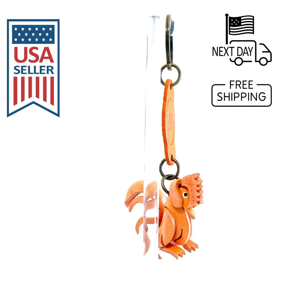 CHICKEN Handmade Leather Keyring