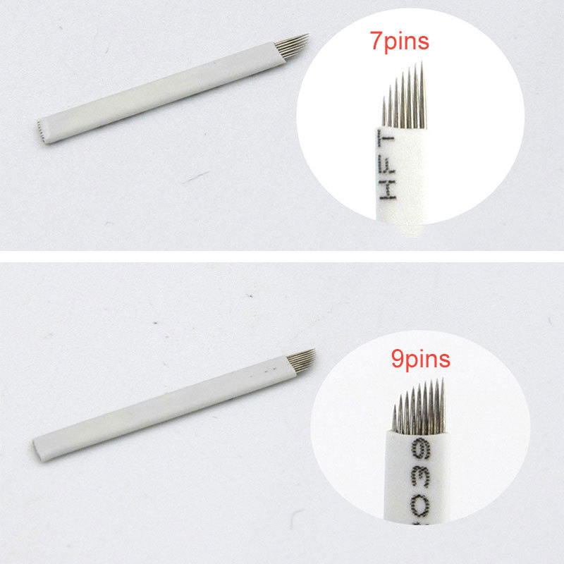 Microblading Needles Permanent Manual Makeup 3D Embroidery Eyebrow Tattoo Blades