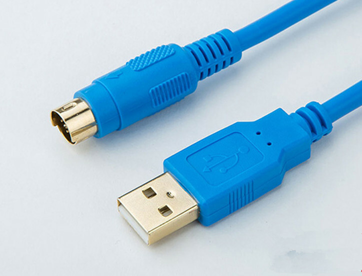 For Megmeet PLC programming cable MC80\100\200\280 connector USB-MC
