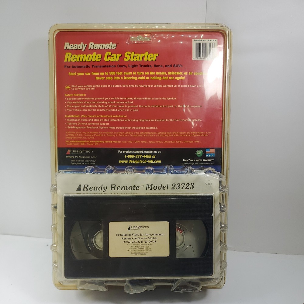 Ready Remote Car Starter With Installation Video DesignTech model 23723