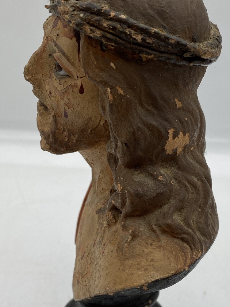 Bust Christ in Terracotta Neapolitan School '800