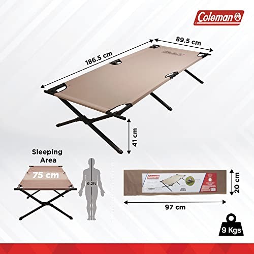 Trailhead II Large Folding Cot with Easy Setup & Military Camping Cot