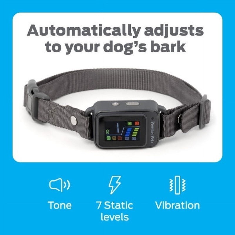 Dog Bark Collar Waterproof Digital Display Tone Vibration Static Stimulation New