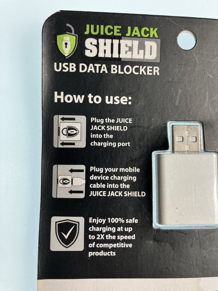 New Juice Jack Shield USB Data Blocker