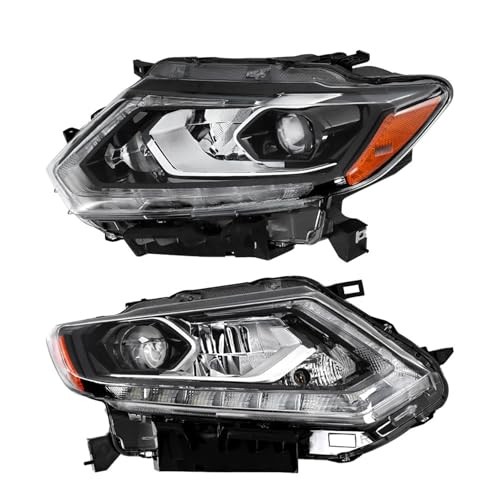 Headlights Assembly Driver and Passenger Side Headlamps Replacement for 2014