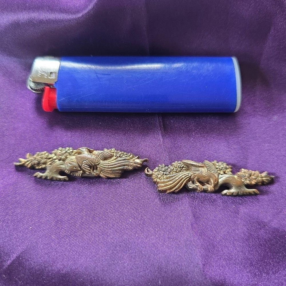 Samurai Katana Menuki Japanese Sword Fitting Phoenix Bird Art