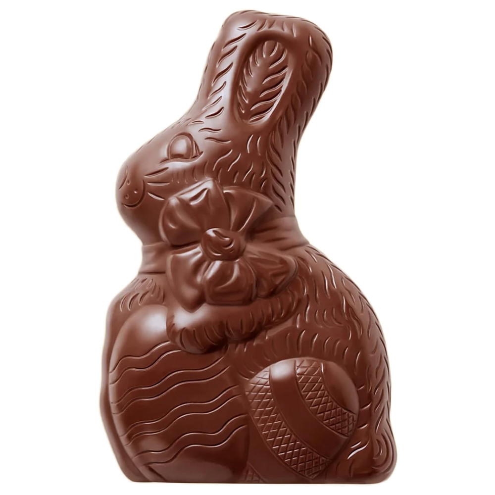 Solid Milk Chocolate Bunnies -Easter Chocolate Bunny Perfect for Easter Baskets